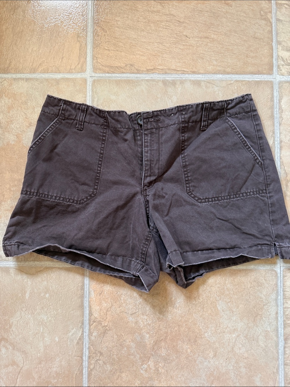 Old Navy Brown Button Pocket shorts Sz 12